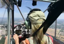 Pets & Their People: Cleared for Landing Erin Chappel in plane